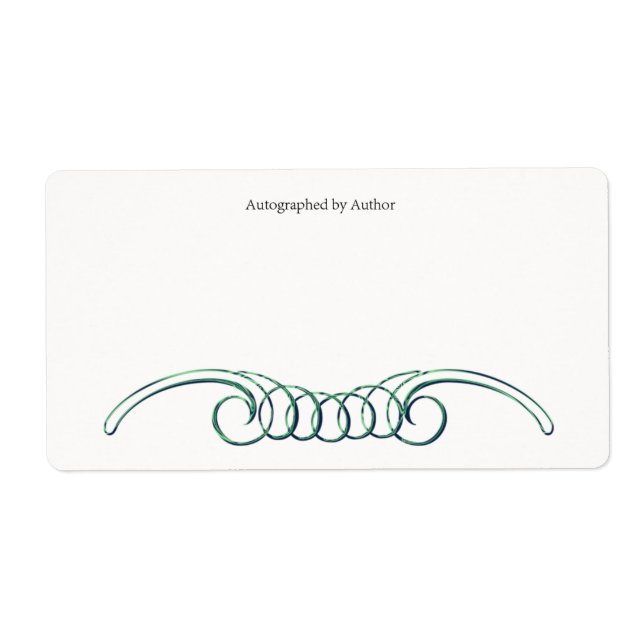 Autographié par la plaque d'écriture de l'auteur (Devant)