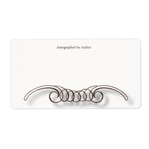 Autographié par la plaque d'écriture de l'auteur