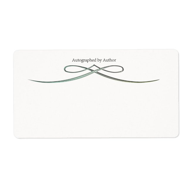 Autographié par la plaque d'écriture de l'auteur (Devant)