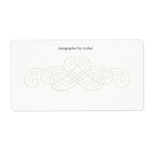 Autographié par la plaque d'écriture de l'auteur