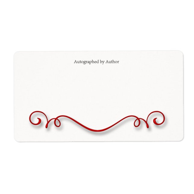 Autographié par la plaque d'écriture de l'auteur (Devant)