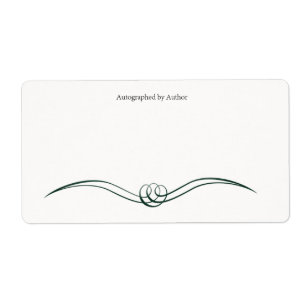 Autographié par la plaque d'écriture de l'auteur
