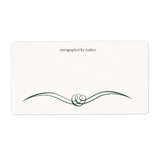 Autographié par la plaque d'écriture de l'auteur