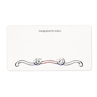 Autographié par la plaque d'écriture de l'auteur