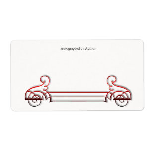 Autographié par la plaque d'écriture de l'auteur