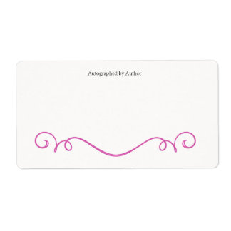 Autographié par la plaque d'écriture de l'auteur