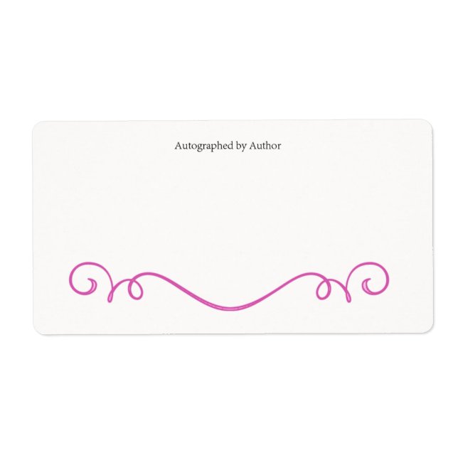 Autographié par la plaque d'écriture de l'auteur (Devant)