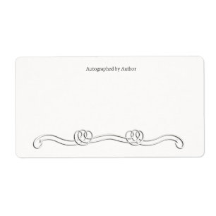 Autographié par la plaque d'écriture de l'auteur