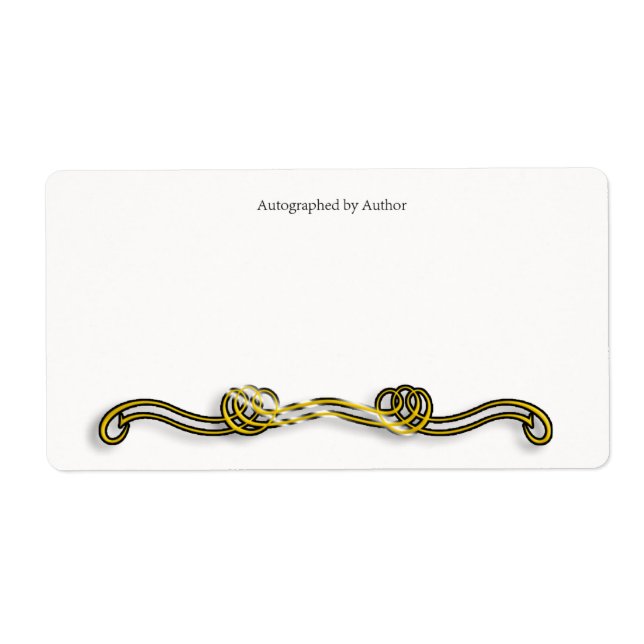 Autographié par la plaque d'écriture de l'auteur (Devant)
