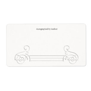 Autographié par la plaque d'enregistrement de l'au