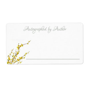 Autographié par l'auteur   Plaque-livre Fleurs Jau