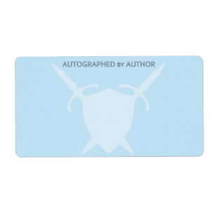 Autographié par l'épée et le bouclier de l'auteur