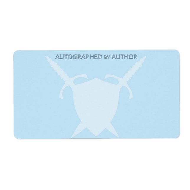 Autographié par l'épée et le bouclier de l'auteur (Devant)