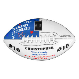 Autographs School Champions Colbalt Blue Football