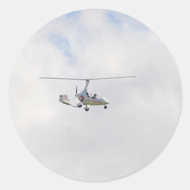 Autogyro Classic Round Sticker (Front)