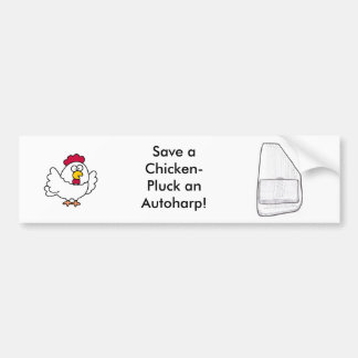 Autoharp bumper sticker
