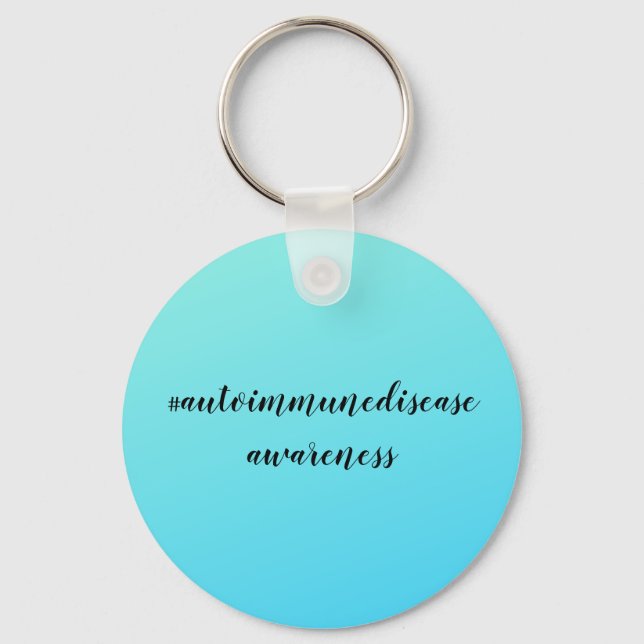 Autoimmune Disease Awareness Keychain (Front)