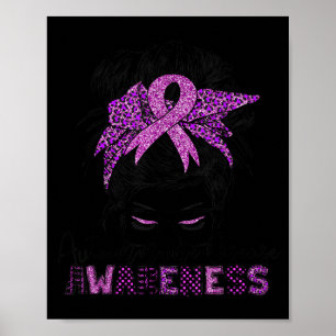 Autoimmune Disease Awareness Messy Hair Bun For Poster