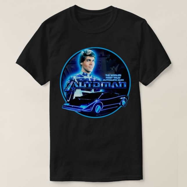 Automan 80 Illustration T-Shirt (Design Front)