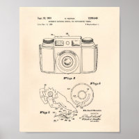 Automatic Exposure 1961 Patent Art Old Peper
