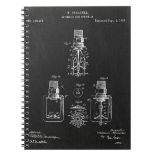 Automatic Fire sprinkler, patent Notebook