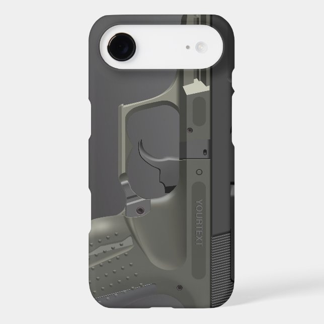 Automatic HandGun Case-Mate iPhone Case (Back)