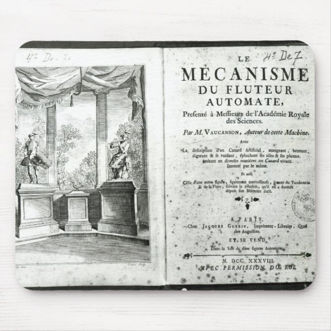 Automatons, illustration of the frontispiece mouse pad (Front)