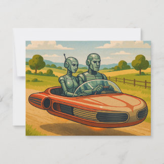 Automatons In Love Postcard