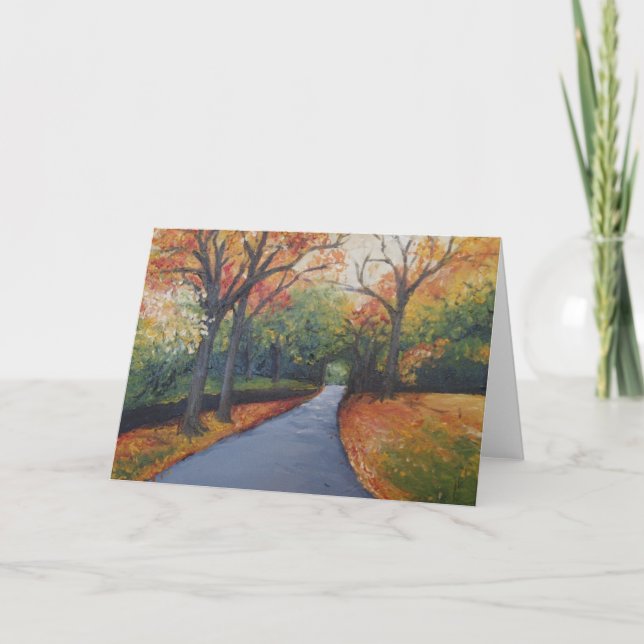 Automne à la carte de voeux de Woodlawn (Devant)
