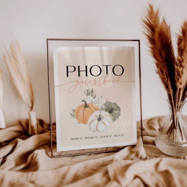 Automne Anniversaire Photo Livre d'or Panneau de l (Créateur téléchargé)
