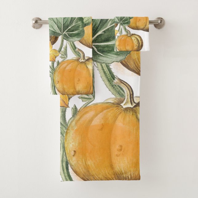 Automne Aquarelle d'automne Citrouilles Vintages (En situation)