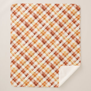 Automne Aquarelle d'automne Orange Plaid Motif