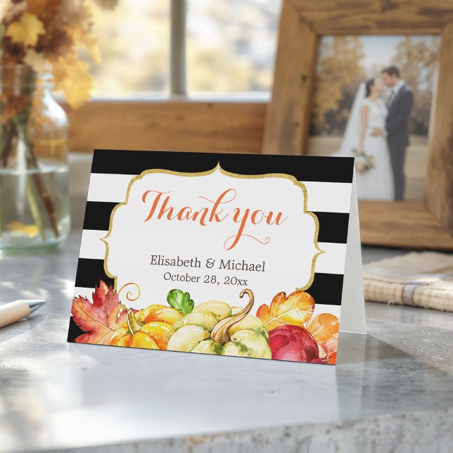 Automne Automne Citrouille Maple Feuille Merci  (Créateur téléchargé)