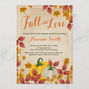 Automne Automne nuptiale invitation de douche nupt