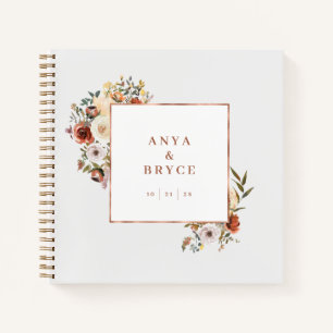 Automne Blooms Photo Livre d'Invité Mariage Album 