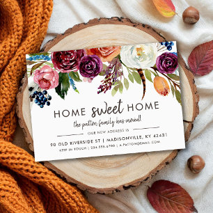 Automne Boho Blooms Magnetic Moving Faire-part