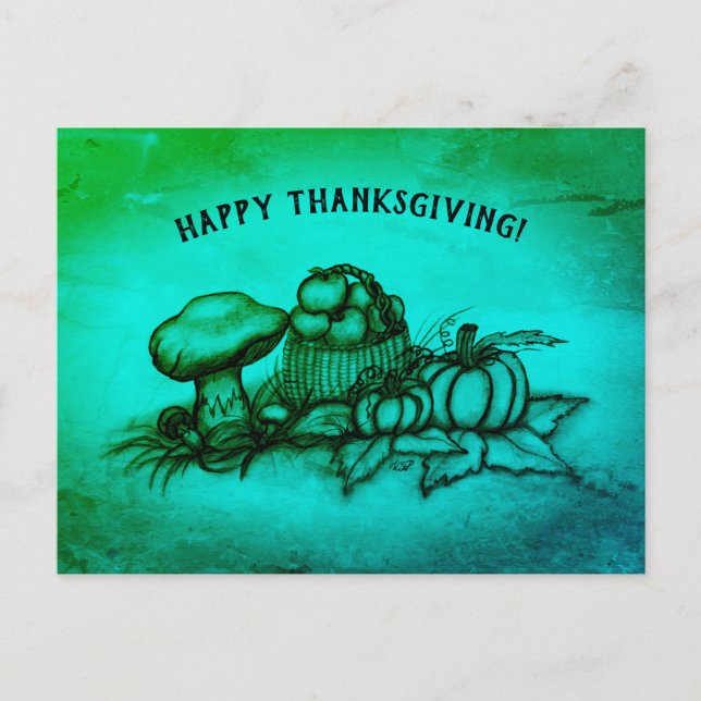 Automne, Bon thanksgiving ! Carte postale (Devant)