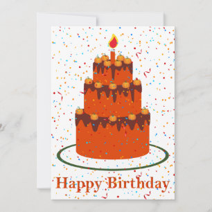 Automne Bonne Carte de voeux d'anniversaire