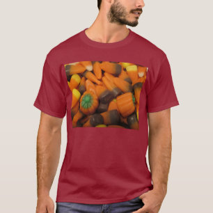 Automne Candy Corn Adulte Basic Dark T-Shirt