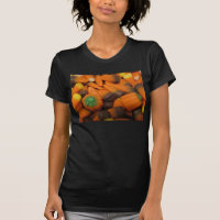 Automne Candy Corn femmes Petite T-shirt