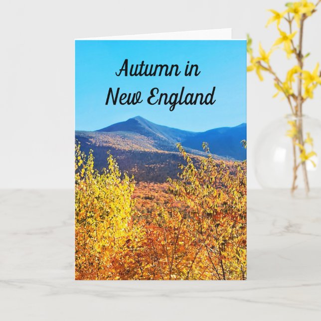 automne carte Nouvelle-Angleterre (Fleur jaune)