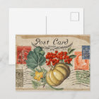 AUTOMNE CARTE POSTALE COLLAGE VINTAGE