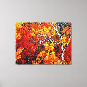 Automne dans la forêt - Peinture Art Toile envelop