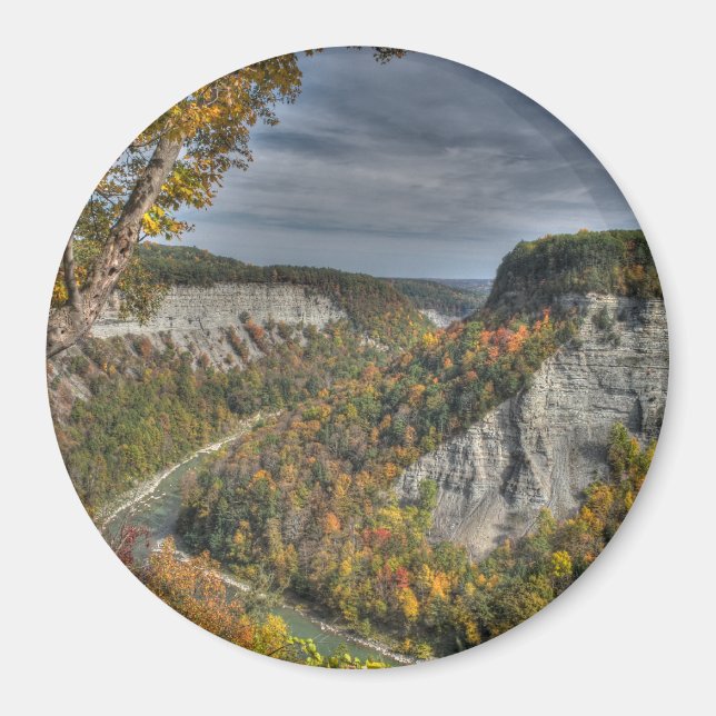 Automne Dans La Gorge Magnet (Devant)