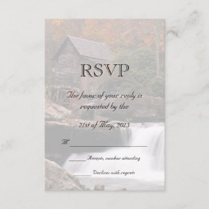Automne dans le mariage campagnard RSVP