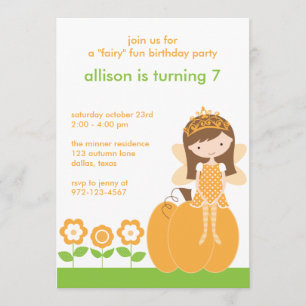 Automne Fairy Princess Invitations