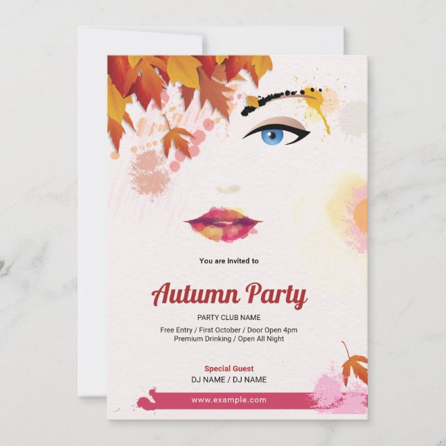 Automne / Festival d'automne Invitation circulaire (Devant)