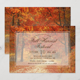 Automne Festival de récolte d'automne Invitation