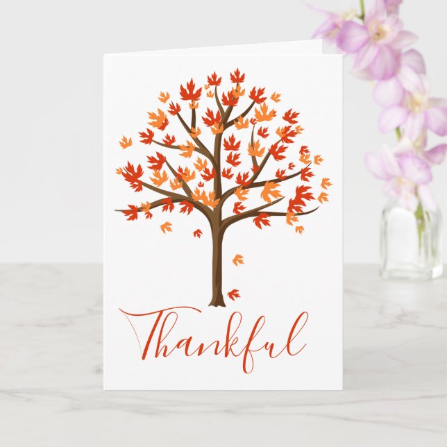 Automne Feuilles de Thankesgiving Cartes Centerpie (Orchidée)
