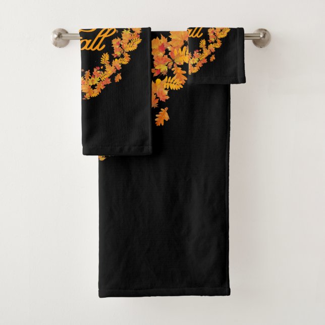Automne Feuilles Serviettes de bain (En situation)